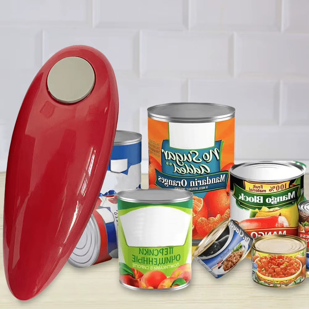 Electric/Manual Jar Opener Automatic Bottle Opener Battery Operated Tin Opener One Touch for Weak Hands for All Kinds of Jars