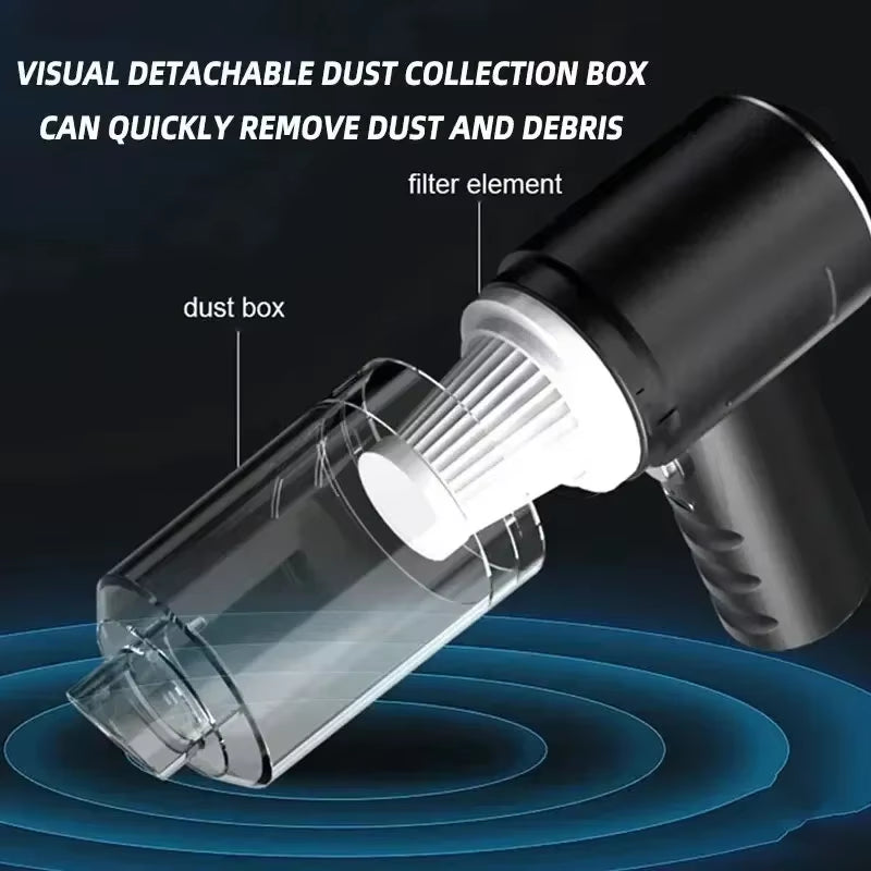 Compact Handheld Vacuum Cleaner for Cars and Home - Versatile Mini Pump for Easy Cleaning